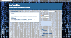 Desktop Screenshot of maxyourping.blogspot.com
