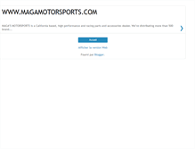 Tablet Screenshot of magamotorsports.blogspot.com