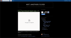 Desktop Screenshot of notanotherflyer.blogspot.com