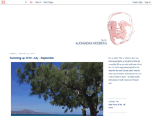 Tablet Screenshot of alexandrahedberg.blogspot.com