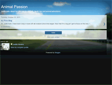 Tablet Screenshot of myanimalpassion.blogspot.com