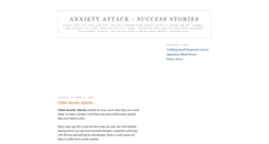 Desktop Screenshot of anxiety-attack-success-stories.blogspot.com