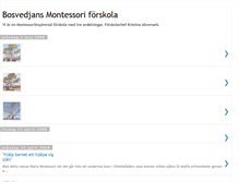 Tablet Screenshot of bosvedjansforskola.blogspot.com