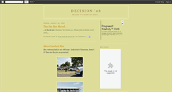 Desktop Screenshot of decision08.blogspot.com