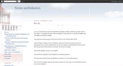 Desktop Screenshot of notasambulantes.blogspot.com