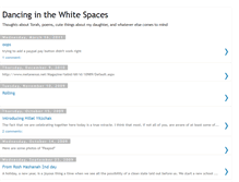Tablet Screenshot of dancinginthewhitespaces.blogspot.com
