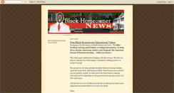 Desktop Screenshot of blackhomeownernews.blogspot.com