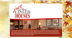 Desktop Screenshot of justlistedhouses.blogspot.com