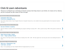 Tablet Screenshot of clickandlearnadventures.blogspot.com