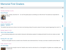 Tablet Screenshot of memorialfirstgrade.blogspot.com