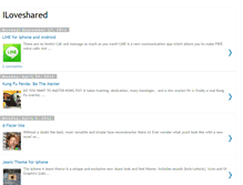 Tablet Screenshot of iloveshared.blogspot.com
