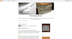 Desktop Screenshot of necessaryfood.blogspot.com