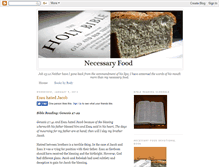 Tablet Screenshot of necessaryfood.blogspot.com