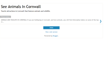Tablet Screenshot of cornwallanimals.blogspot.com