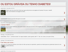 Tablet Screenshot of ouestougravidaoutenhodiabetes.blogspot.com