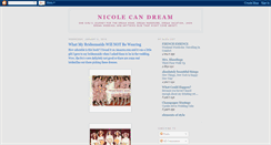 Desktop Screenshot of nicolecandream.blogspot.com