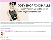 Tablet Screenshot of joeyshoppingmalls.blogspot.com