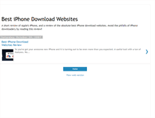 Tablet Screenshot of iphonedownloadwebsites.blogspot.com