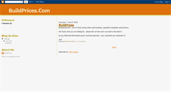 Desktop Screenshot of buildprices.blogspot.com