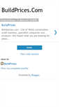 Mobile Screenshot of buildprices.blogspot.com