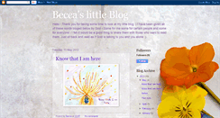 Desktop Screenshot of beccaashman.blogspot.com