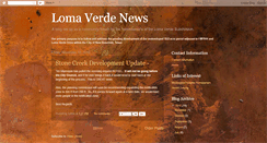 Desktop Screenshot of lomaverdeinfo.blogspot.com