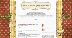 Desktop Screenshot of canihaveyourrecipe.blogspot.com