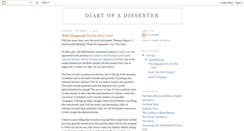 Desktop Screenshot of dissentingdiarist.blogspot.com