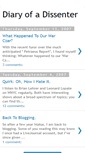 Mobile Screenshot of dissentingdiarist.blogspot.com