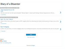 Tablet Screenshot of dissentingdiarist.blogspot.com