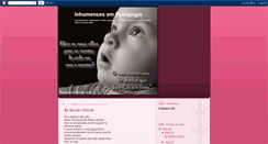 Desktop Screenshot of inhumensesempedagogia.blogspot.com