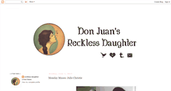 Desktop Screenshot of donjuans-recklessdaughter.blogspot.com