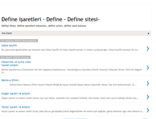 Tablet Screenshot of define-sitesi.blogspot.com