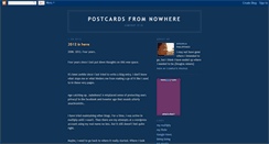 Desktop Screenshot of postcardsfromnowhere.blogspot.com