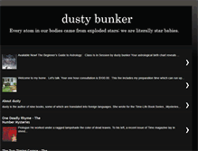 Tablet Screenshot of dustybunker.blogspot.com