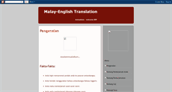 Desktop Screenshot of malayenglish-translationservice.blogspot.com