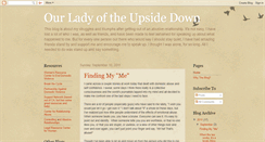 Desktop Screenshot of ourladyoftheupsidedown.blogspot.com