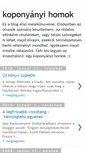 Mobile Screenshot of koponyanyihomok.blogspot.com