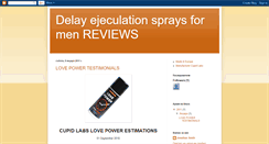 Desktop Screenshot of lovepower-delayspray.blogspot.com