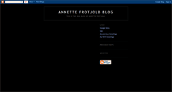 Desktop Screenshot of annettefrotjold.blogspot.com