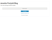 Tablet Screenshot of annettefrotjold.blogspot.com