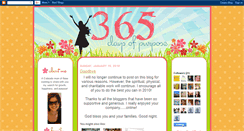 Desktop Screenshot of 365daysofpurpose.blogspot.com