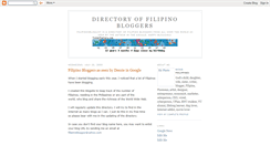 Desktop Screenshot of filipinosbloglist.blogspot.com