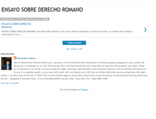 Tablet Screenshot of ensayoderechoromano.blogspot.com