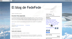Desktop Screenshot of elblogdefedefede.blogspot.com