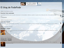 Tablet Screenshot of elblogdefedefede.blogspot.com