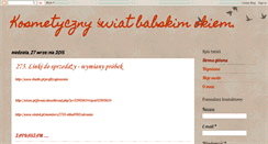 Desktop Screenshot of kosmetykoholizm.blogspot.com