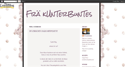 Desktop Screenshot of kunterbunts-claudia.blogspot.com