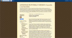 Desktop Screenshot of leyendasdepueblaymexico.blogspot.com