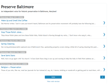 Tablet Screenshot of preservebaltimore.blogspot.com